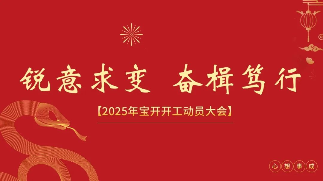 銳意求變 奮楫篤行 | 寶開召開2025年度開工動員大會